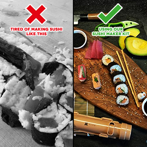 TantivyBo 16 In 1 Sushi Making Kit Deluxe Edition, Sushi Maker Set