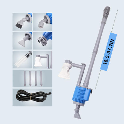 6-in-1 Electric Fish Tank Gravel Vacuum Sand Cleaner ~ fastconvenient.com